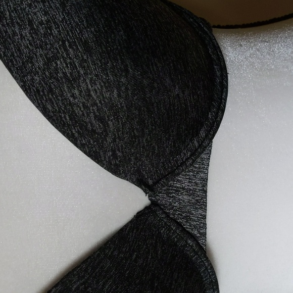 YMI Intimates Underwire Padded Push Up Heathered Bra 38C Gray Black - Picture 13 of 16
